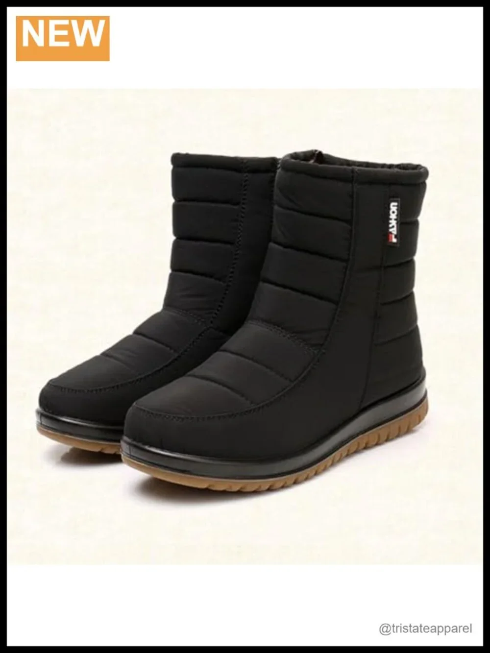 Women's Waterproof Snow Boots Faux Fur Lined Non-Slip Winter Ankle Booties